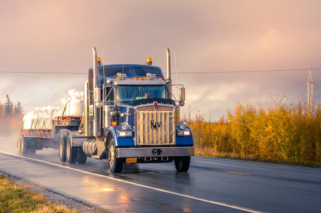 Truck image on road 2